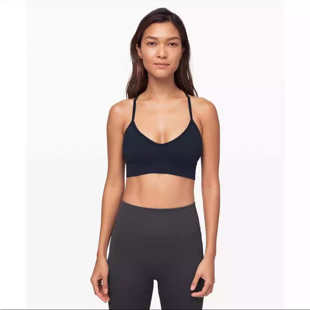 Lululemon ebb to street bra Navy 6